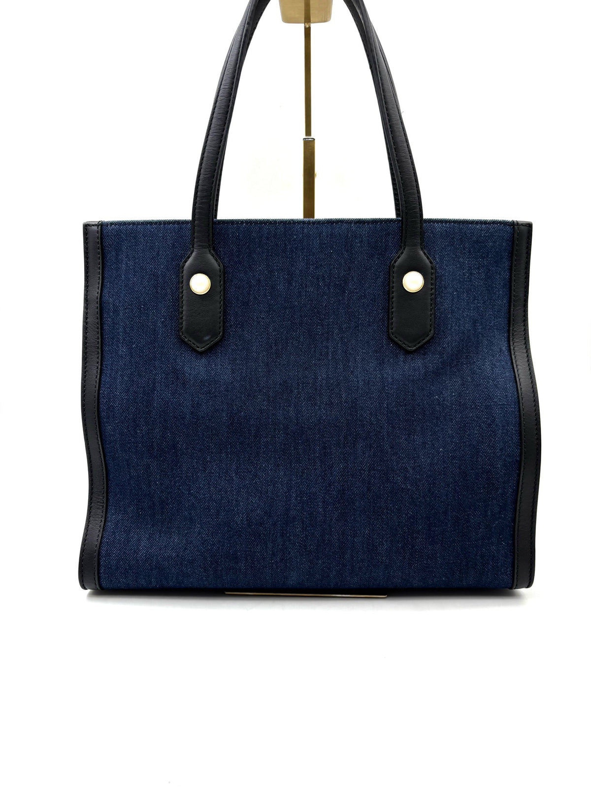 Gucci - Tiger Head Floral Embroidery Denim Tote Bag - Denim - Jeans - Blue - (medium)