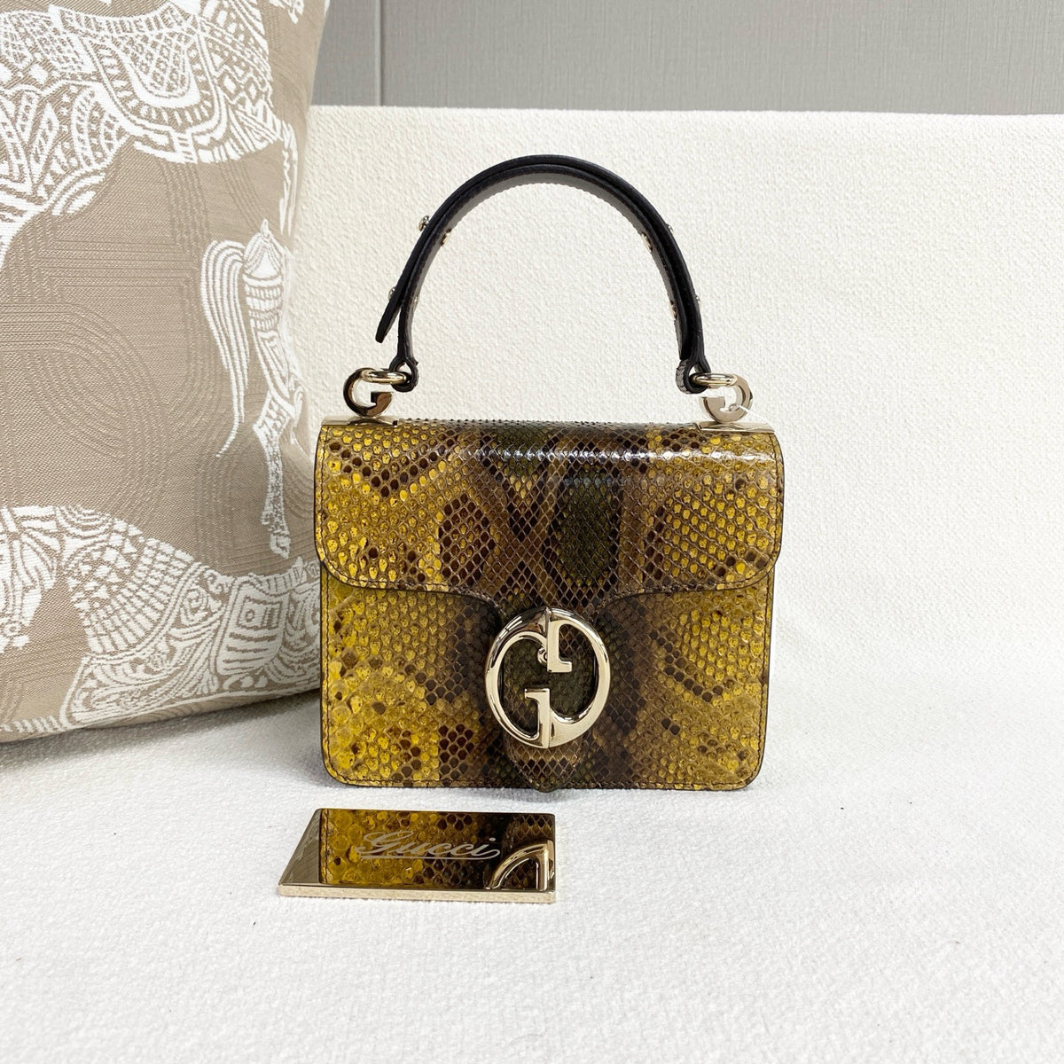 Gucci - Top Handle Bag - Exotic leathers - Python - Multicolour - (mini)