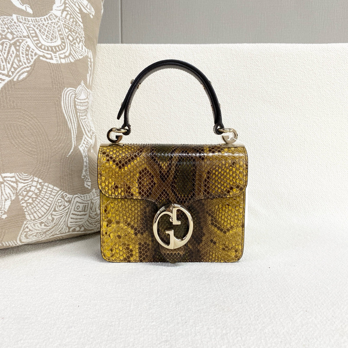 Gucci - Top Handle Bag - Exotic leathers - Python - Multicolour - (mini)