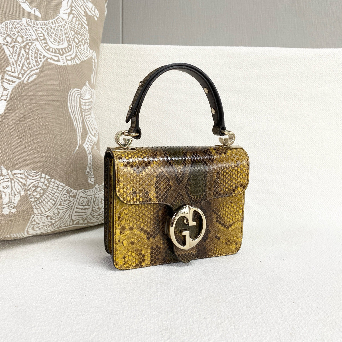 Gucci - Top Handle Bag - Exotic leathers - Python - Multicolour - (mini)