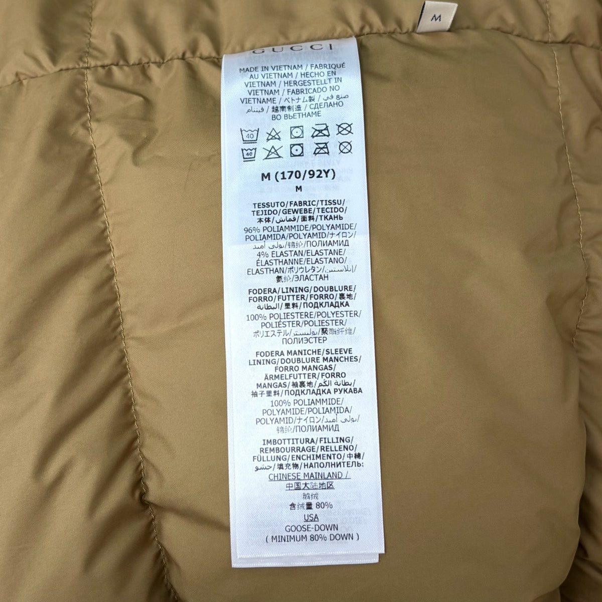 Gucci - x The North Face Puffer Jacket - Polyester - Yellow - (M)