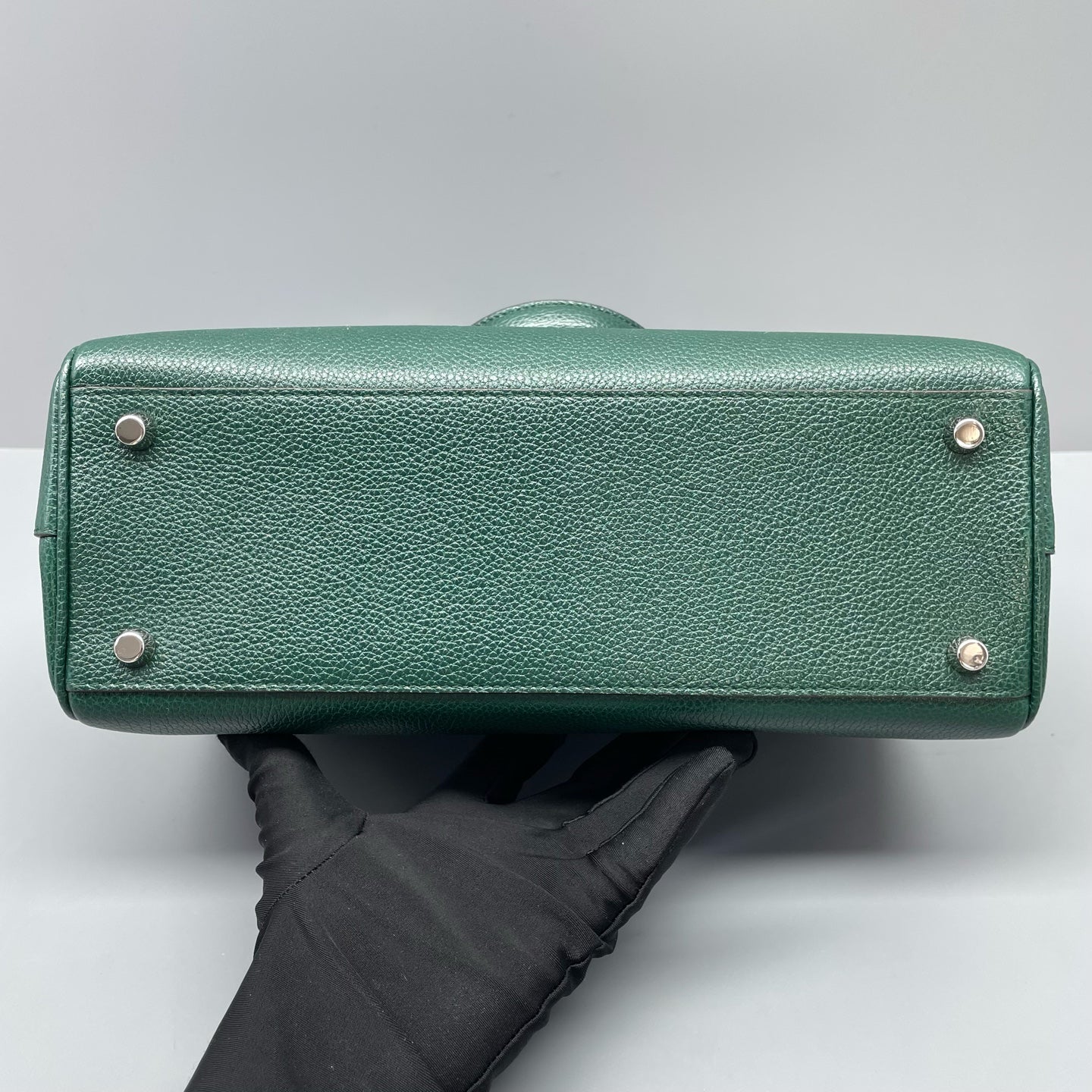 Gucci - Zumi - Grained leather - Green with Mixed-Tone Hardware - (small)