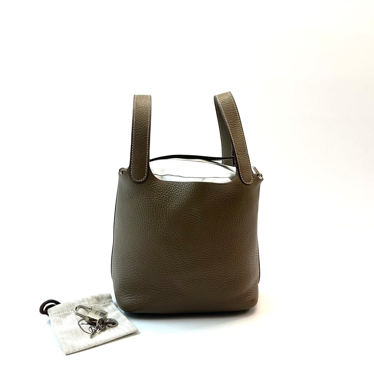 Hermès - Picotin Lock 18 - Leather - Grey