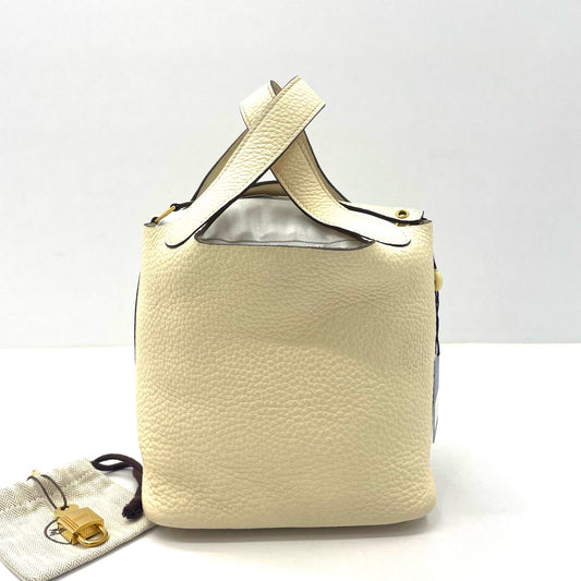 Hermès - Picotin Lock 18 - Leather - White