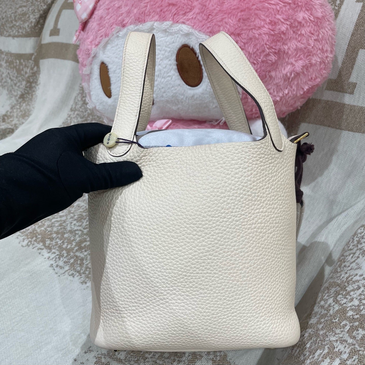 Hermès - Picotin Lock 18 - Leather - White