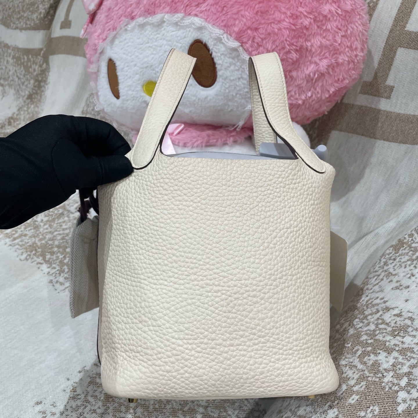 Hermès - Picotin Lock 18 - Leather - White