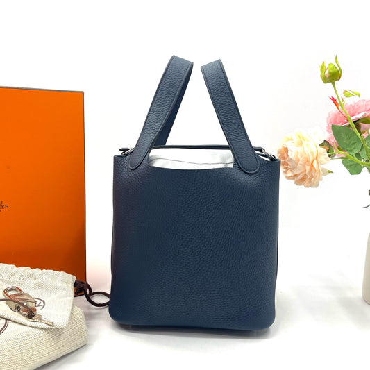 Hermès - Picotin Lock - Leather - Blue