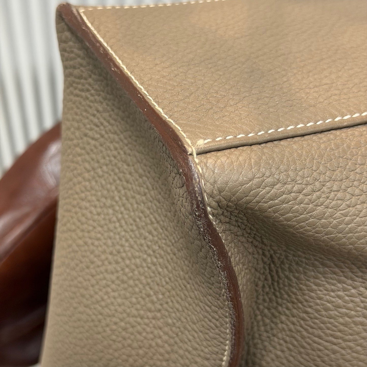 Hermes - Alfred 35 - Leather - Grey - (large)
