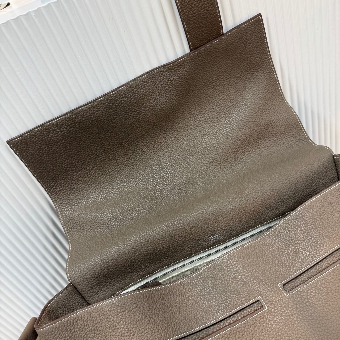 Hermes - Alfred 35 - Leather - Grey - (large)
