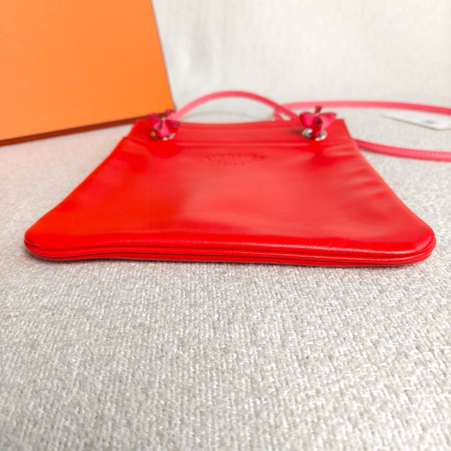 Hermès - Aline Mini - Swift leather - Red with Pink strap - (mini)