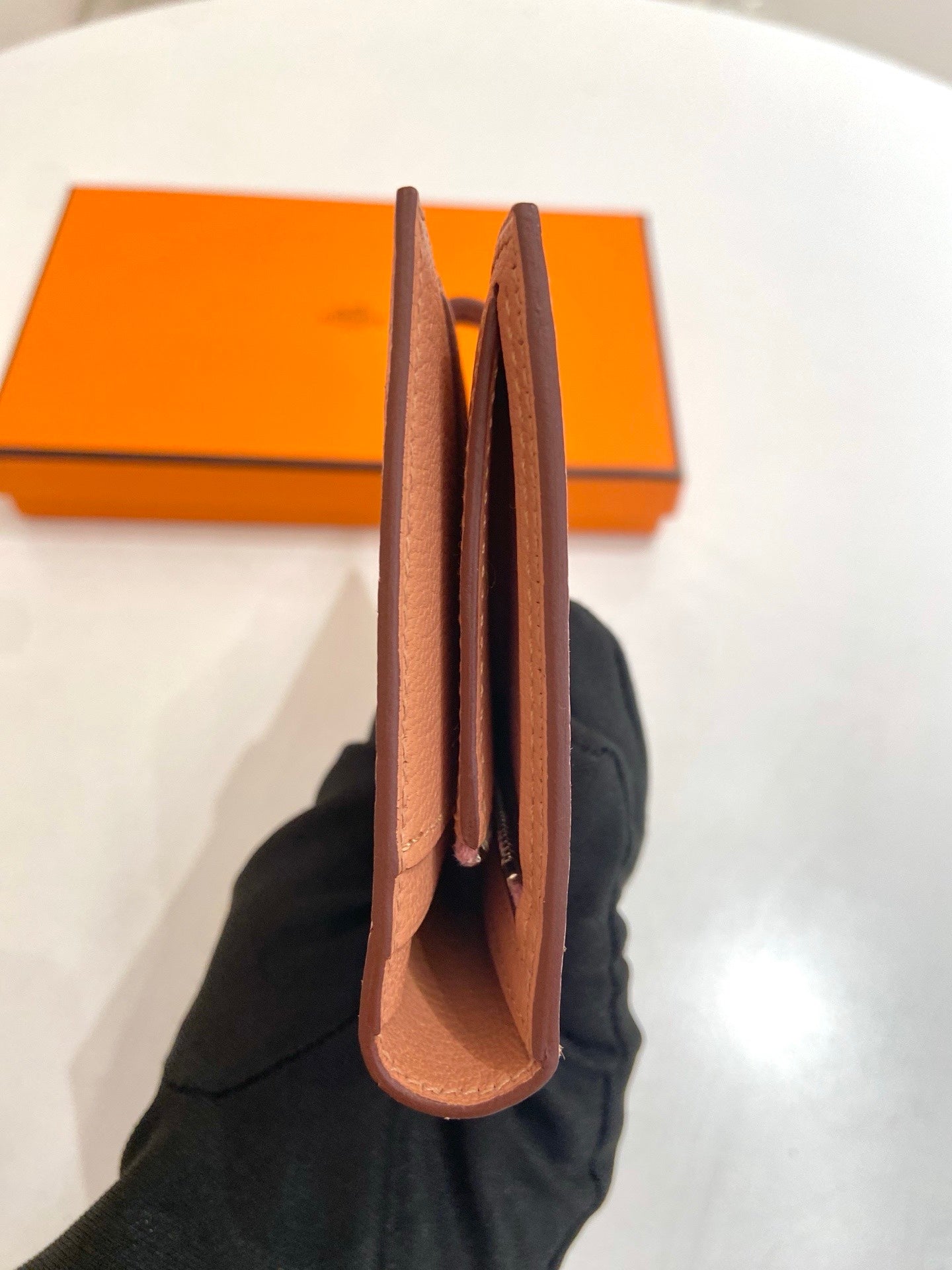 Hermes - Bearn - Exotic leathers - Ostrich - Pink - (medium)