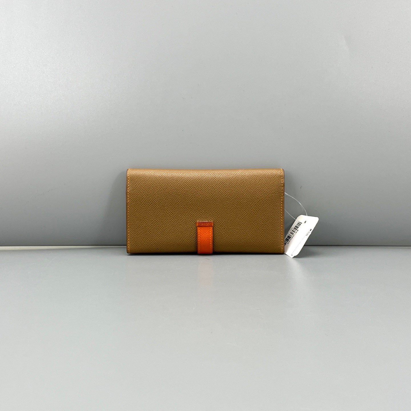 Hermès - Bearn - Grained leather - Gold Brown with Orange Interior and Accent - (Standard)