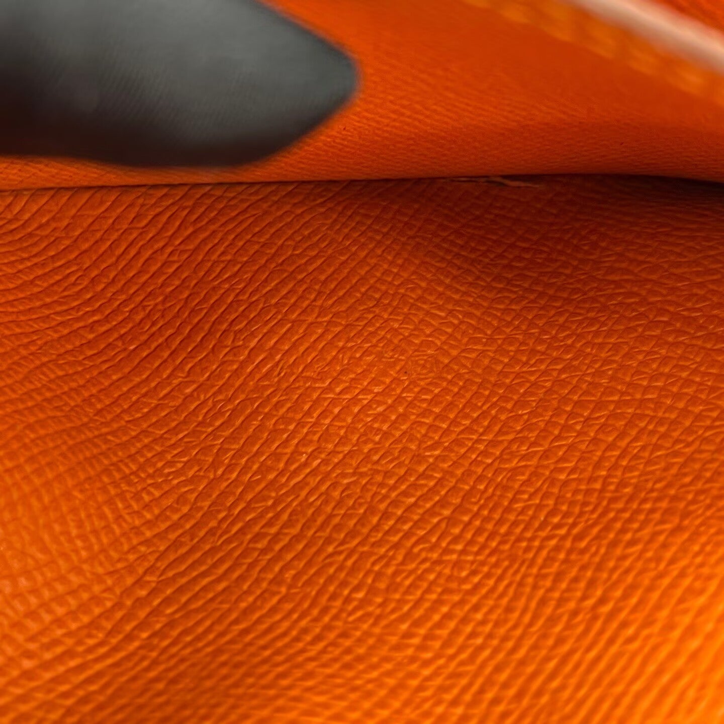 Hermès - Bearn - Grained leather - Gold Brown with Orange Interior and Accent - (Standard)