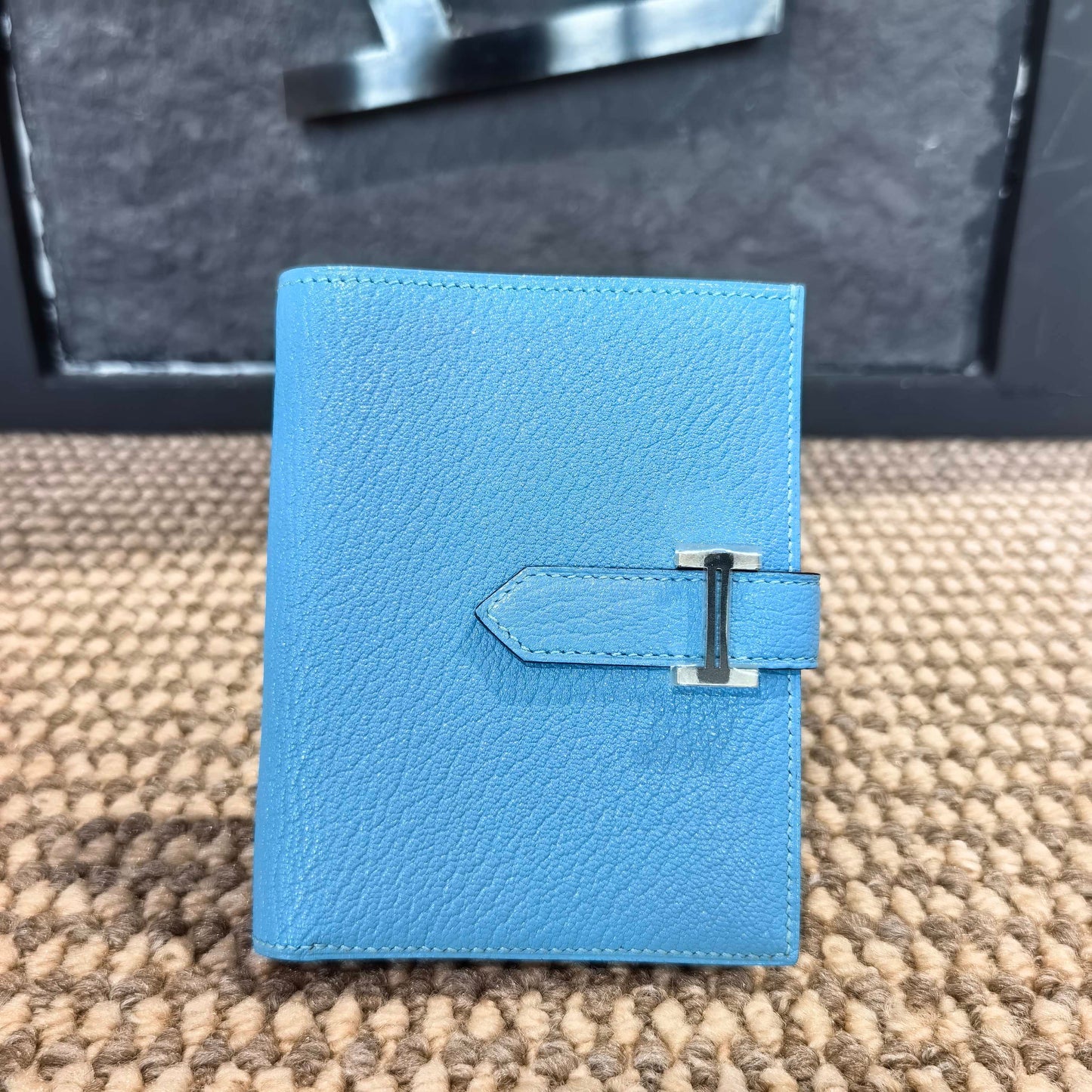 Hermes - Bearn - Leather - Blue - (mini)