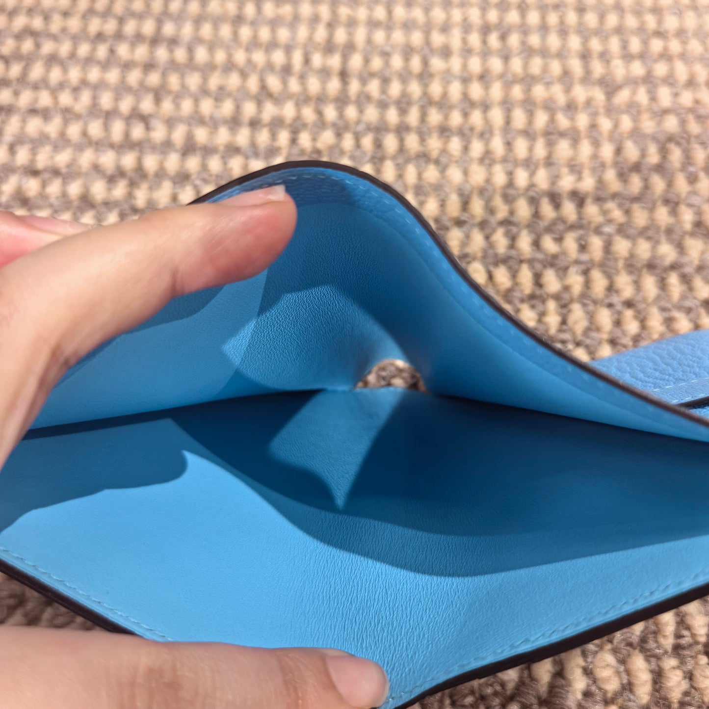Hermes - Bearn - Leather - Blue - (mini)