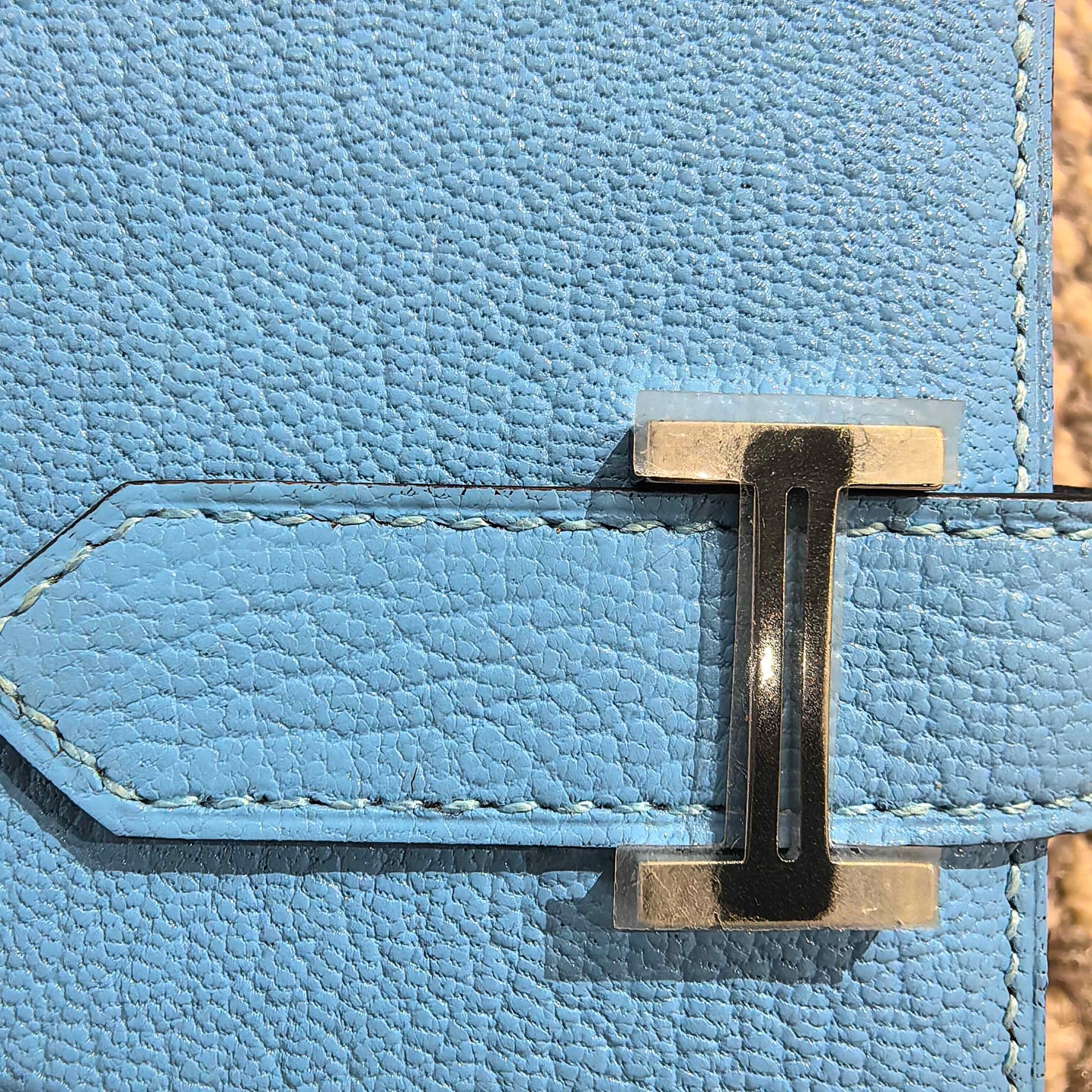 Hermes - Bearn - Leather - Blue - (mini)