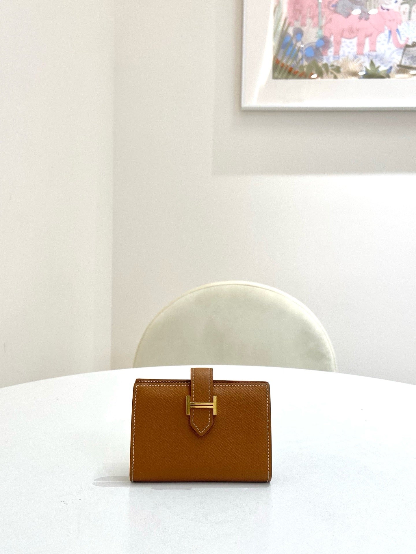 Hermes - Bearn - Leather - Brown - (small)