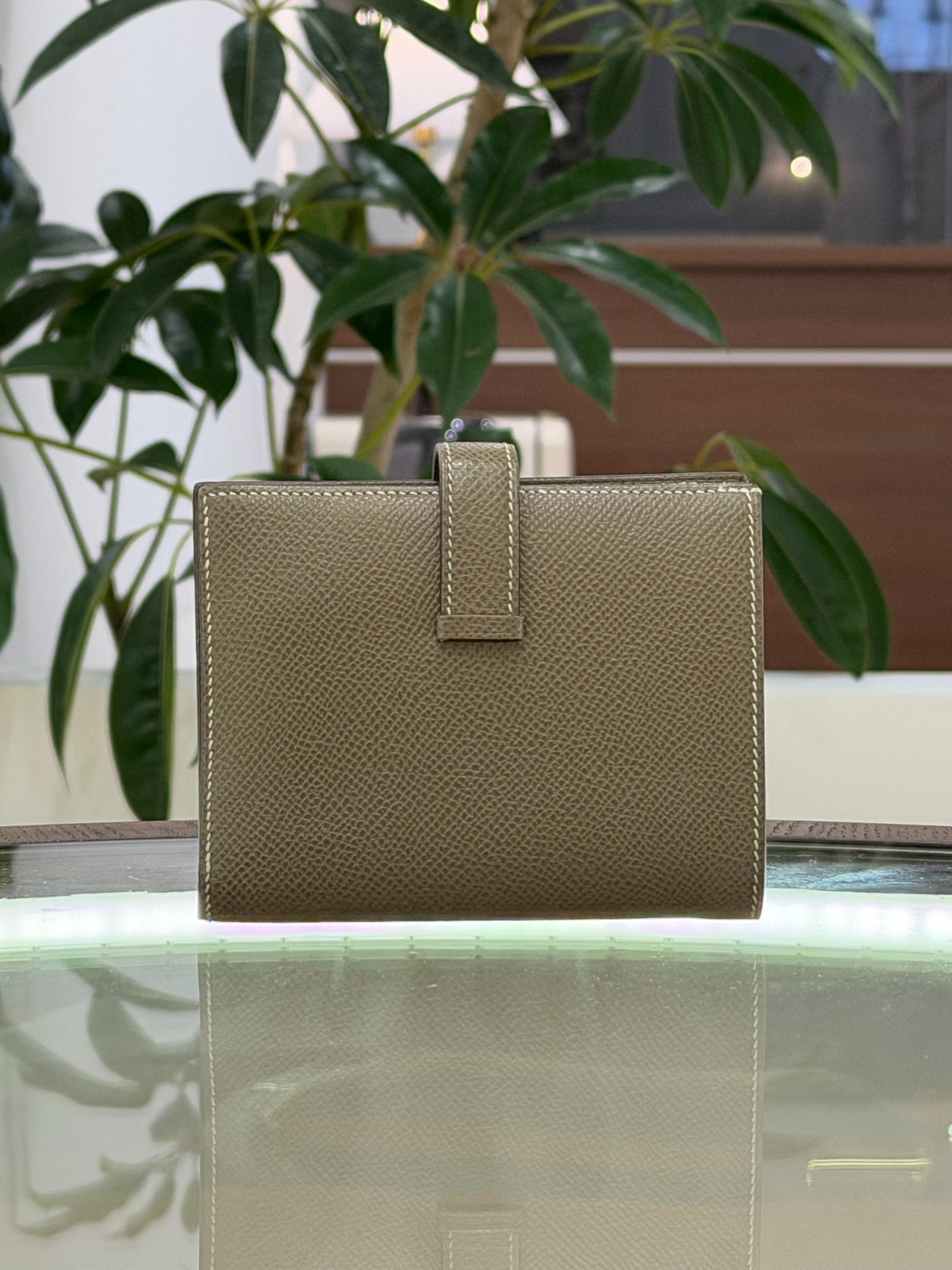Hermes - Bearn - Leather - Grey - (mini)