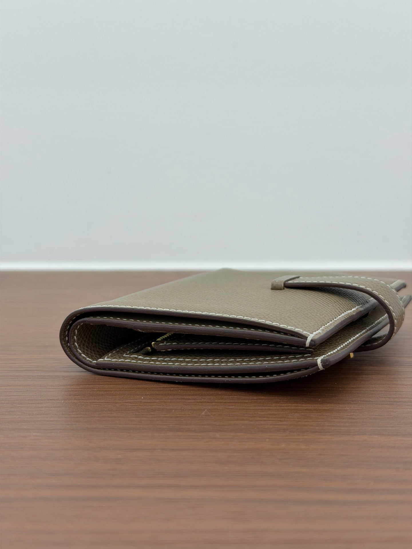 Hermes - Bearn - Leather - Grey - (mini)