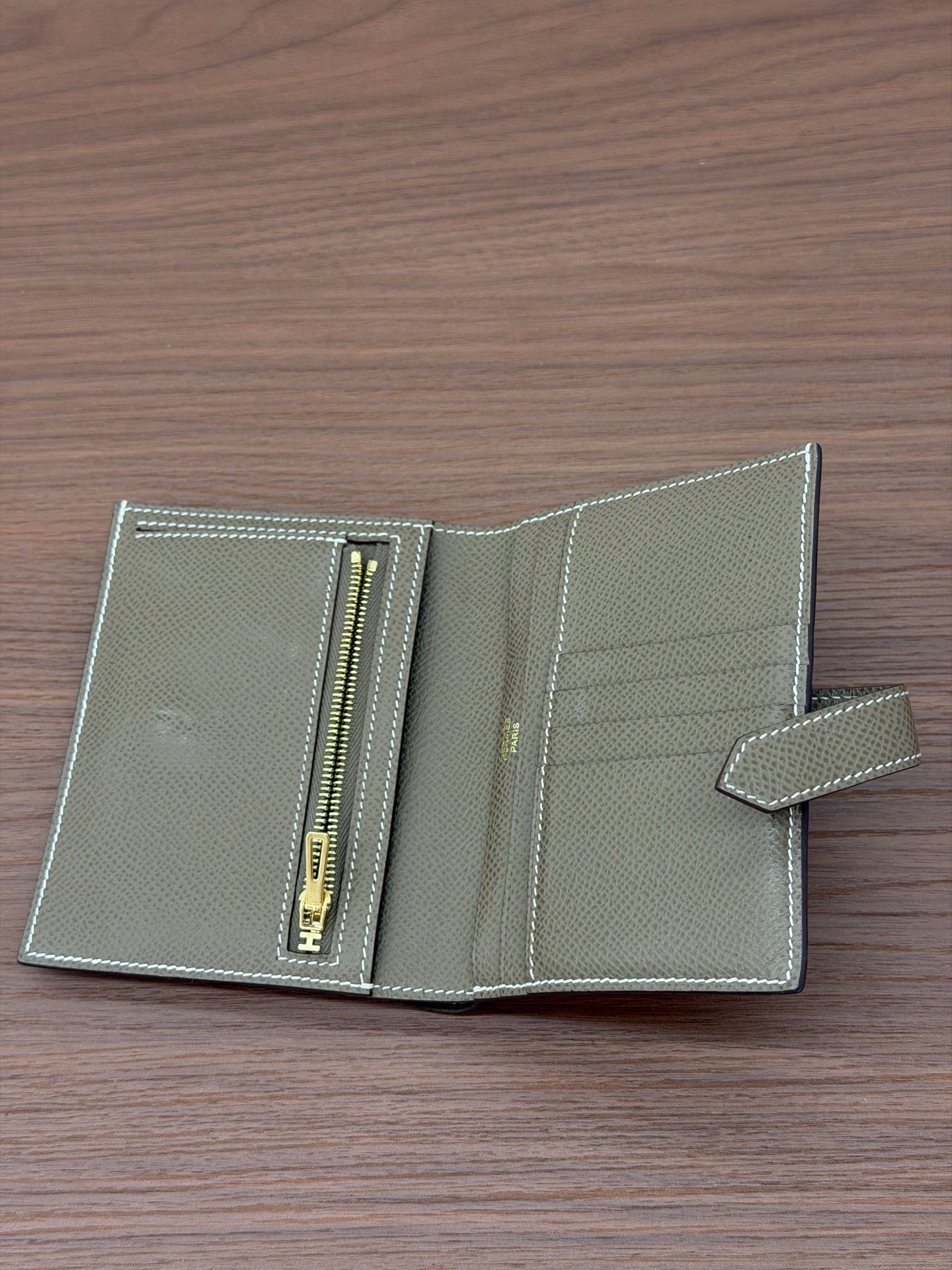 Hermes - Bearn - Leather - Grey - (mini)