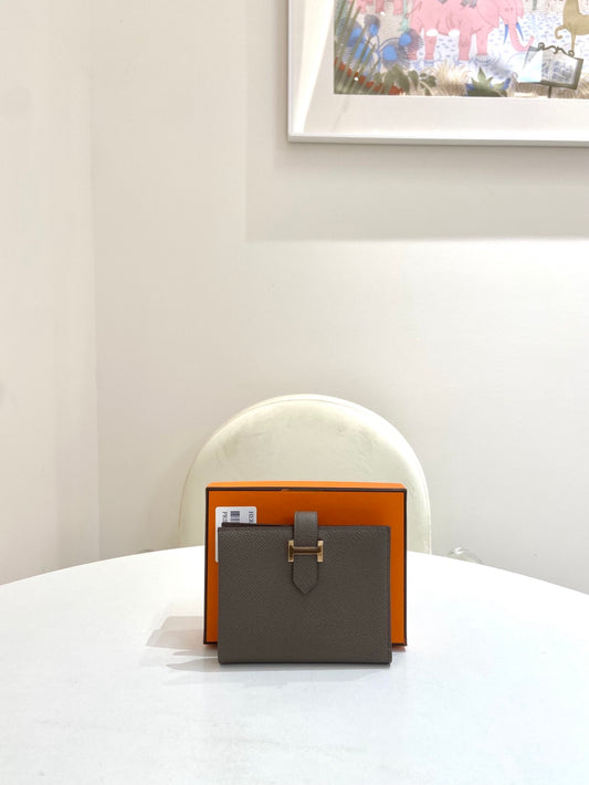 Hermes - Bearn - Leather - Grey - (Small)