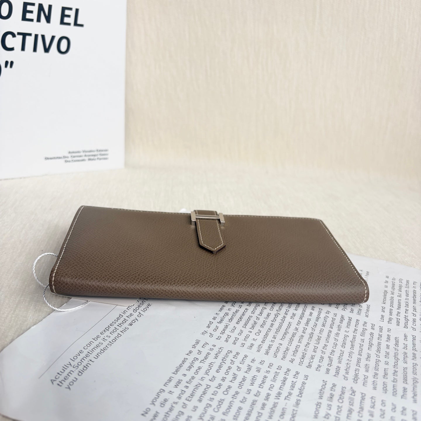 Hermes - Bearn - Leather - Grey - (small)