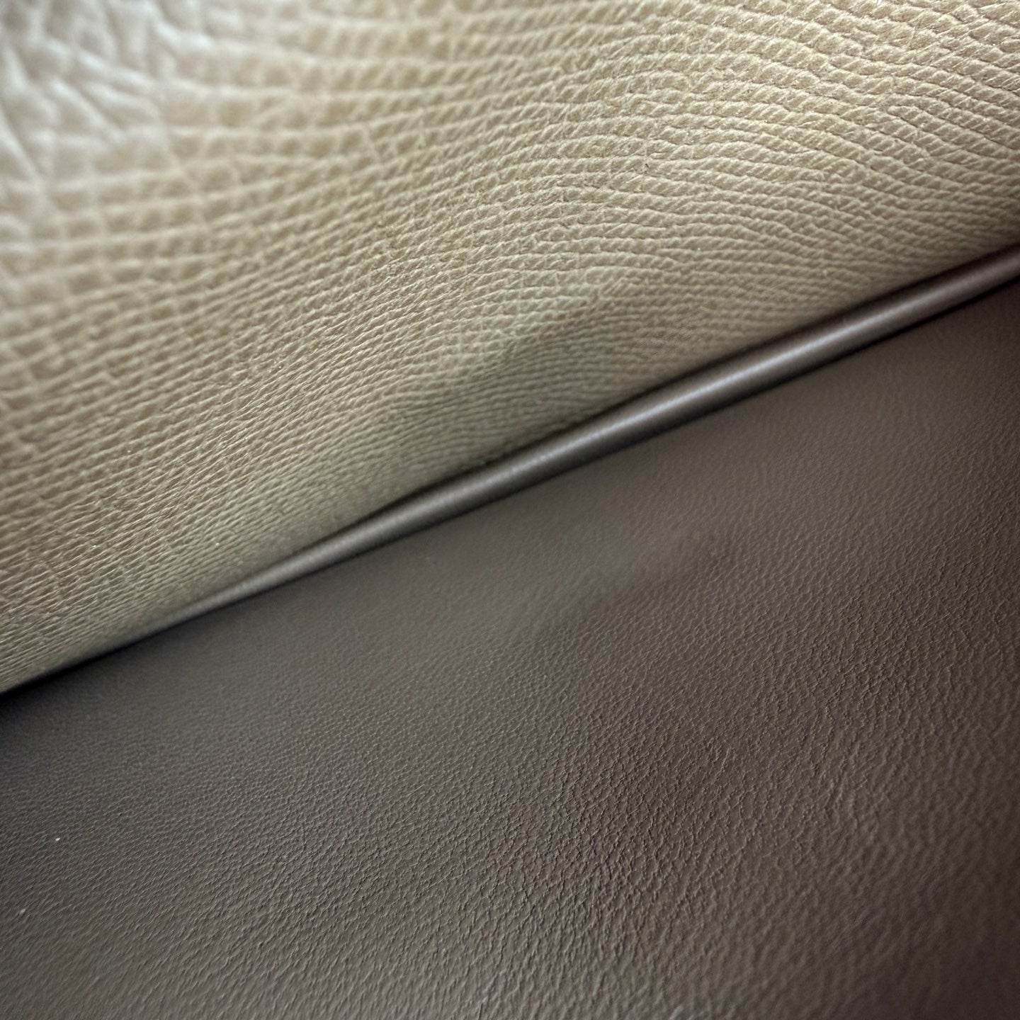 Hermes - Bearn - Leather - Grey - (small)