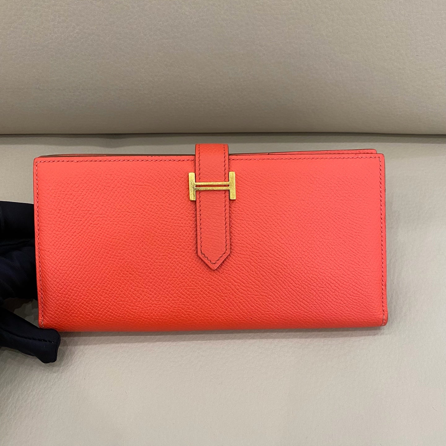 Hermes - Bearn Long Wallet - Epsom leather - Red - (medium)