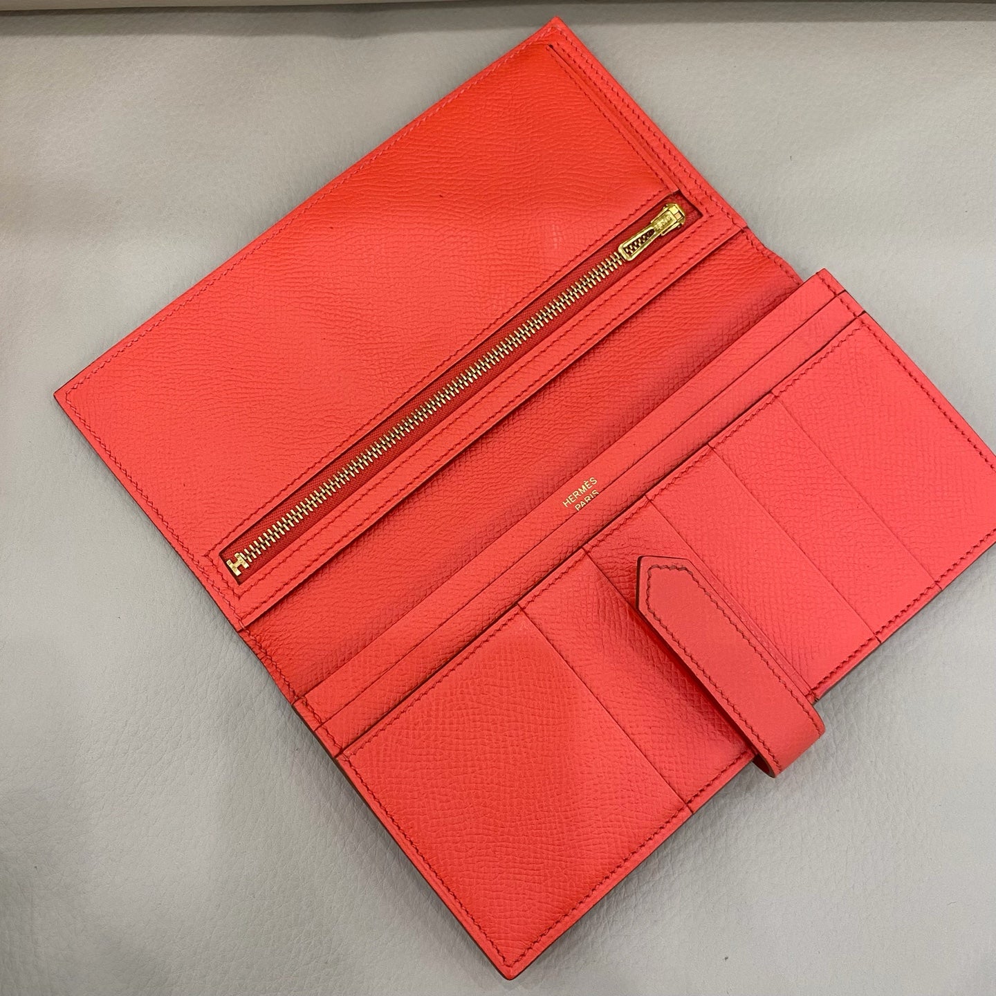 Hermes - Bearn Long Wallet - Epsom leather - Red - (medium)