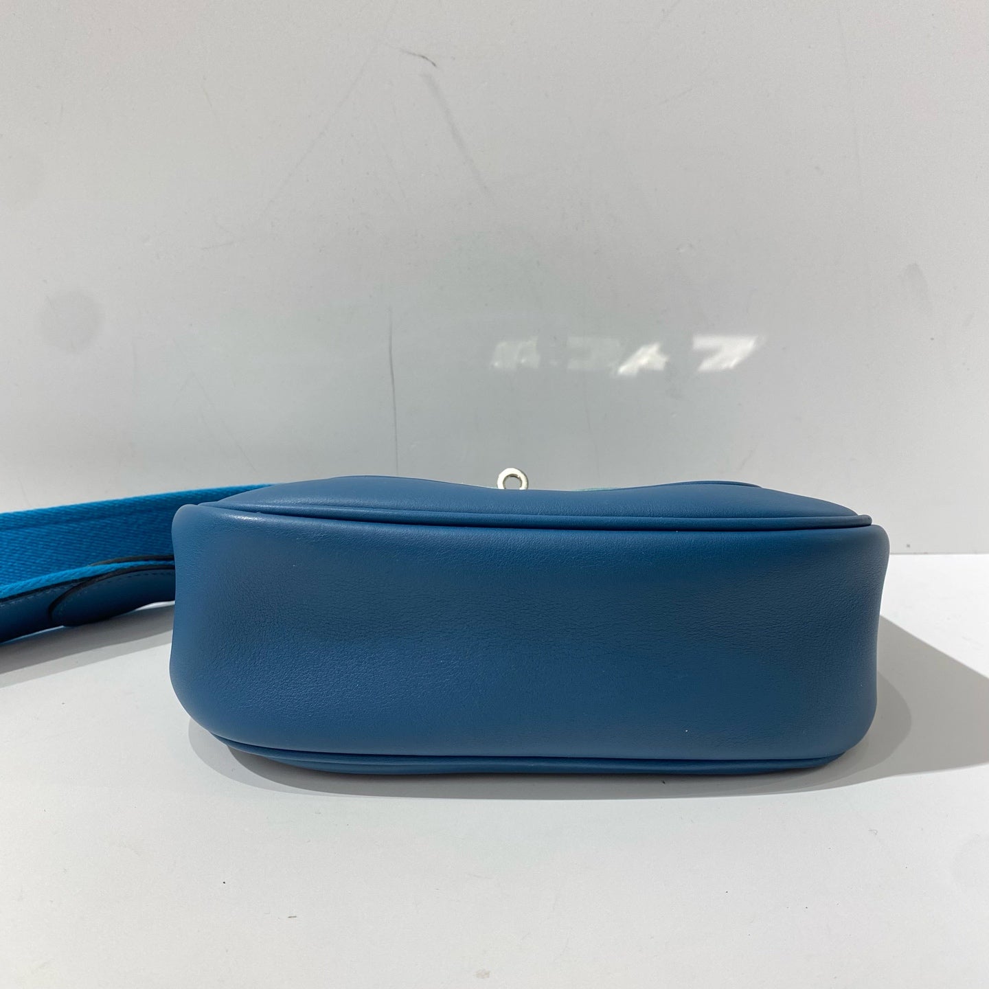 Hermès - Berline 20 - Leather and Suede - Deep Blue with Aqua Suede Accents - (mini)