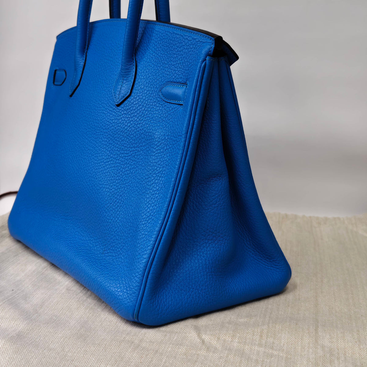 Hermes - Birkin 35 - Leather - Blue - (Large)