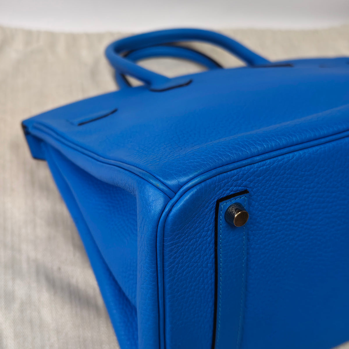 Hermes - Birkin 35 - Leather - Blue - (Large)