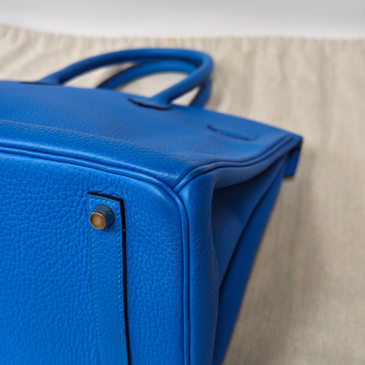 Hermes - Birkin 35 - Leather - Blue - (Large)