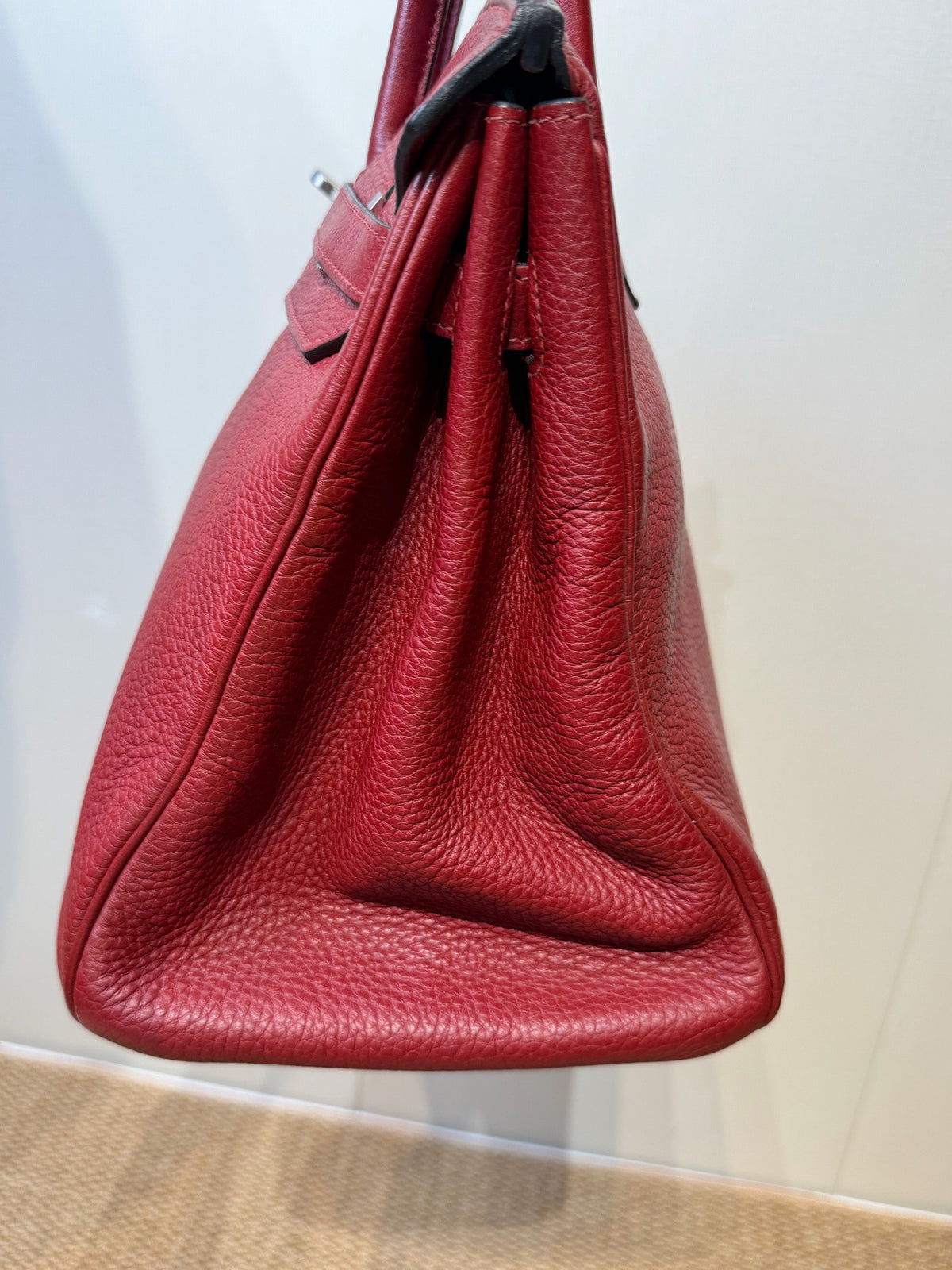Hermes - Birkin 35 - Leather - Burgundy - (large)