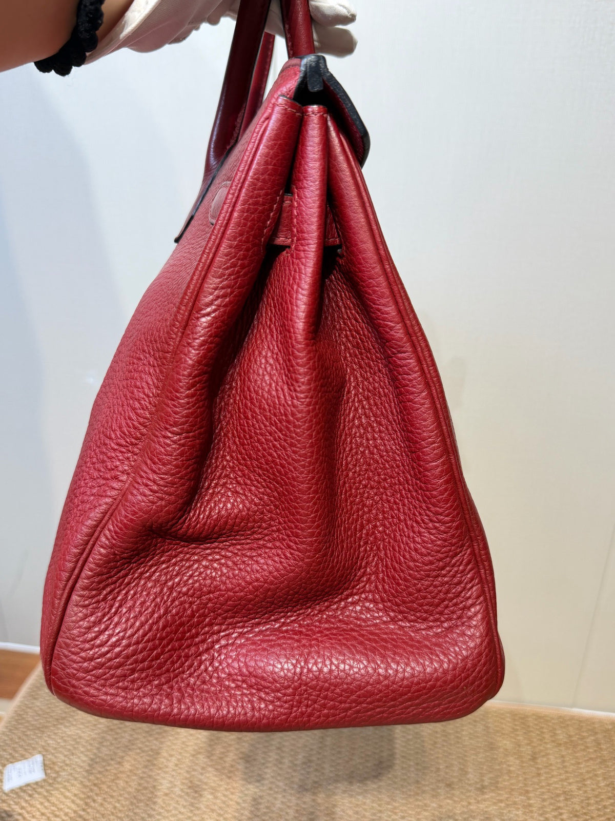 Hermes - Birkin 35 - Leather - Burgundy - (large)