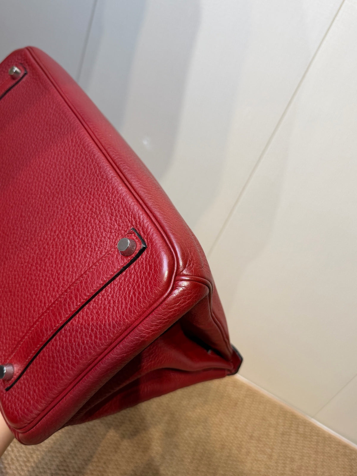 Hermes - Birkin 35 - Leather - Burgundy - (large)