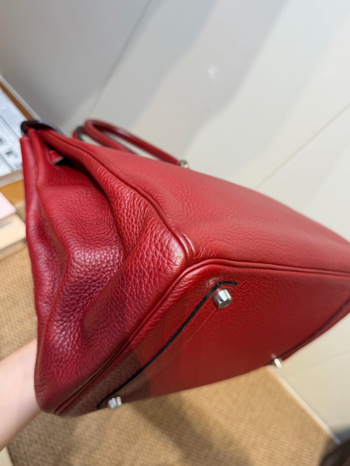 Hermes - Birkin 35 - Leather - Burgundy - (large)
