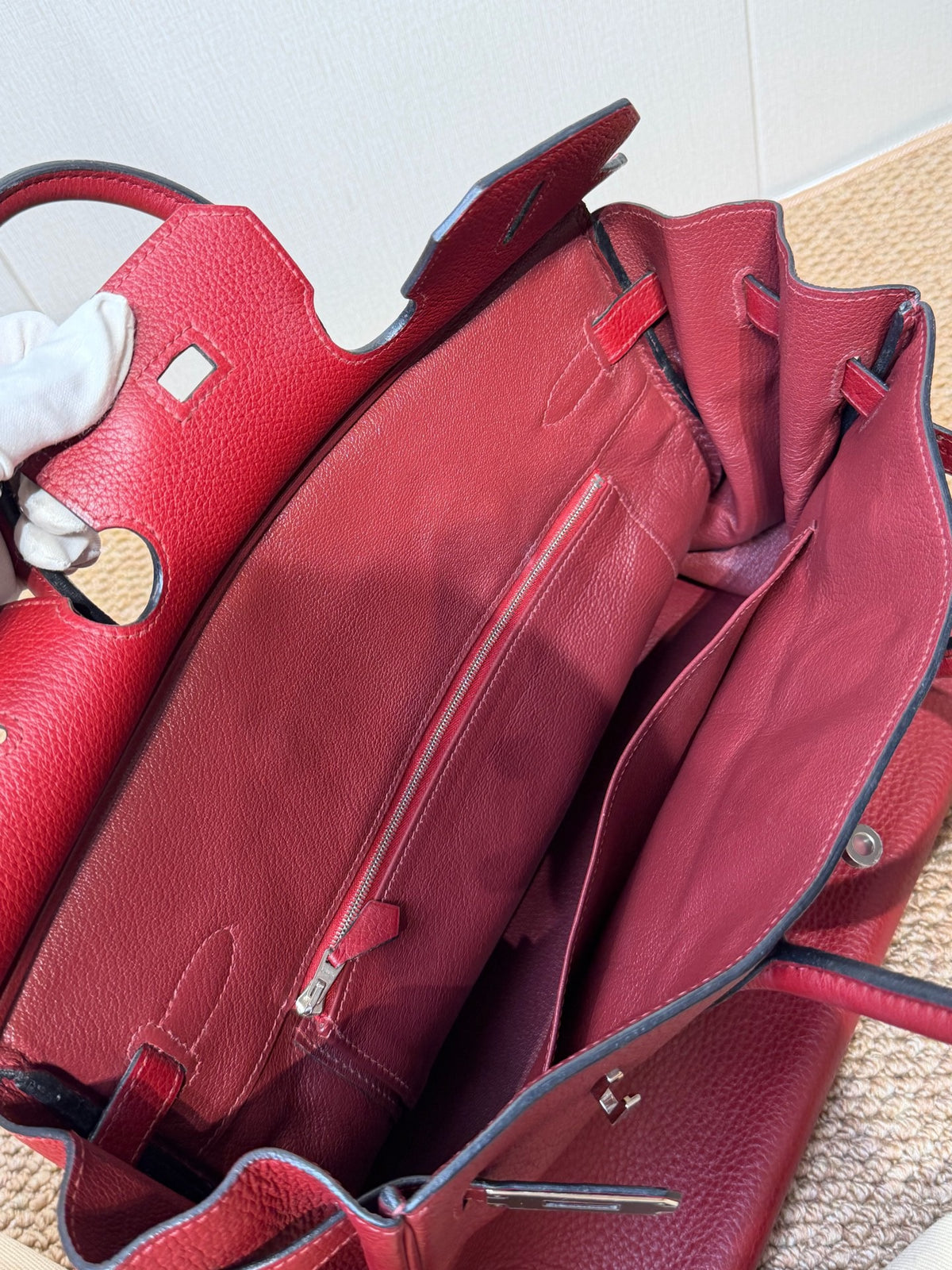 Hermes - Birkin 35 - Leather - Burgundy - (large)