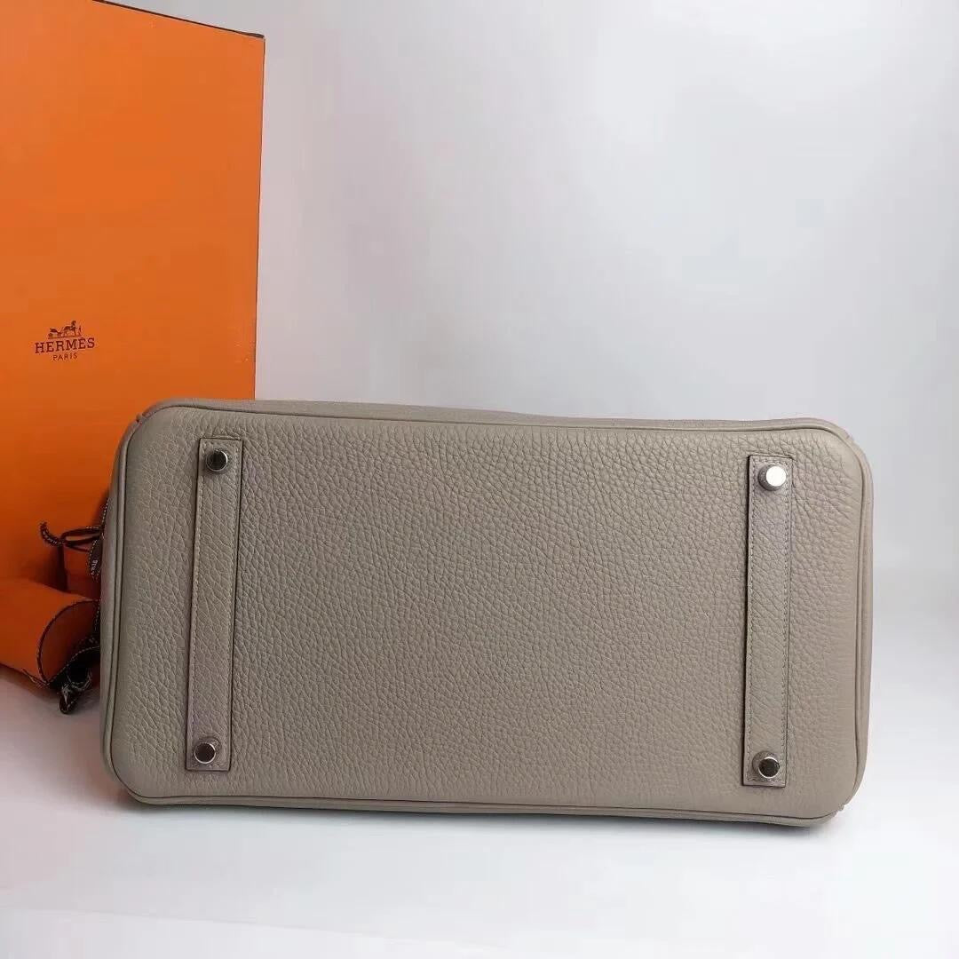 Hermes - Birkin 35 - Leather - Grey - (Large)