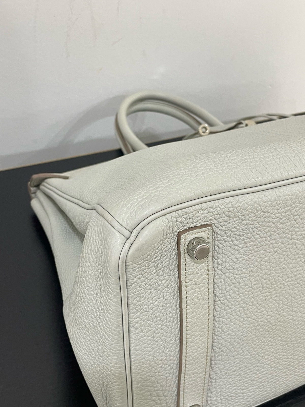 Hermes - Birkin 35 - Leather - Grey - (large)