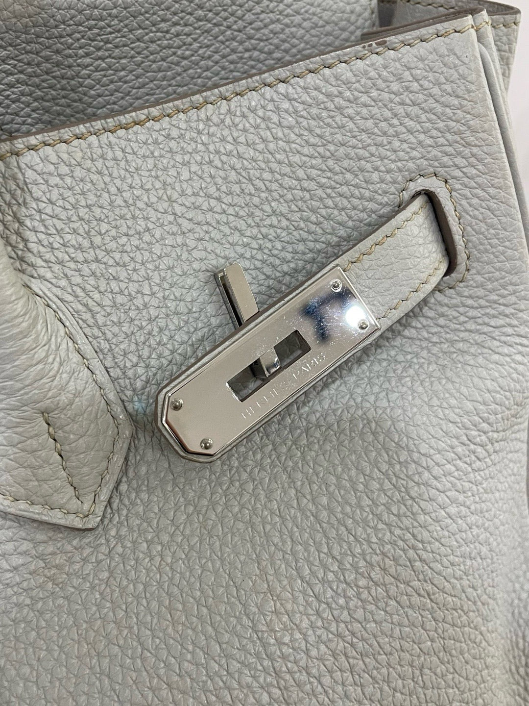 Hermes - Birkin 35 - Leather - Grey - (large)