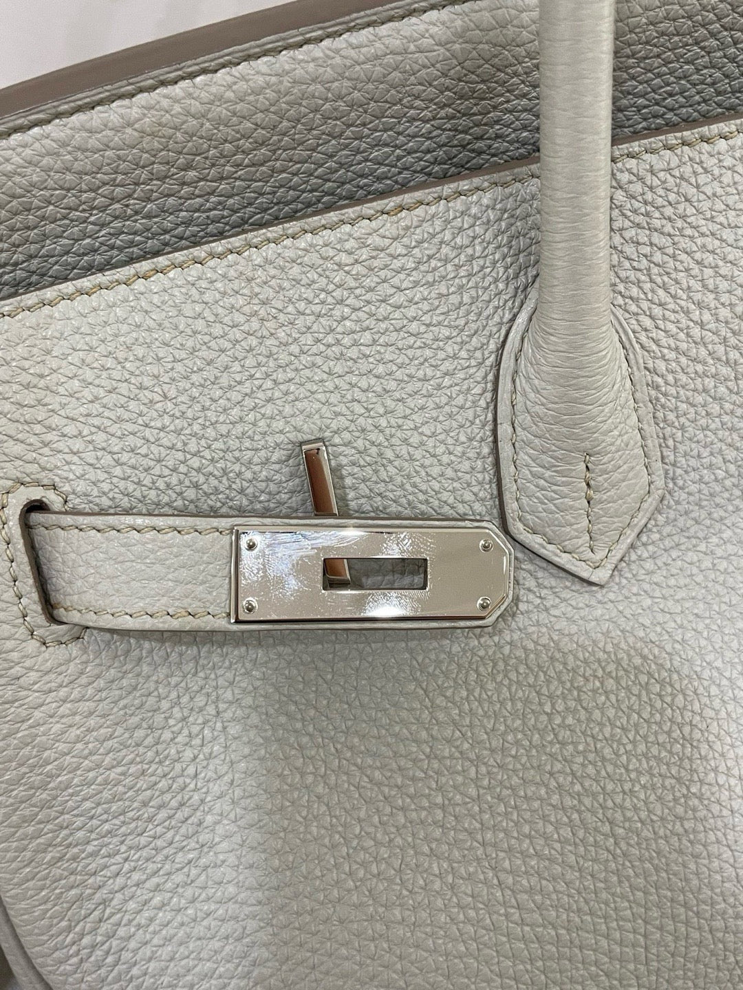 Hermes - Birkin 35 - Leather - Grey - (large)