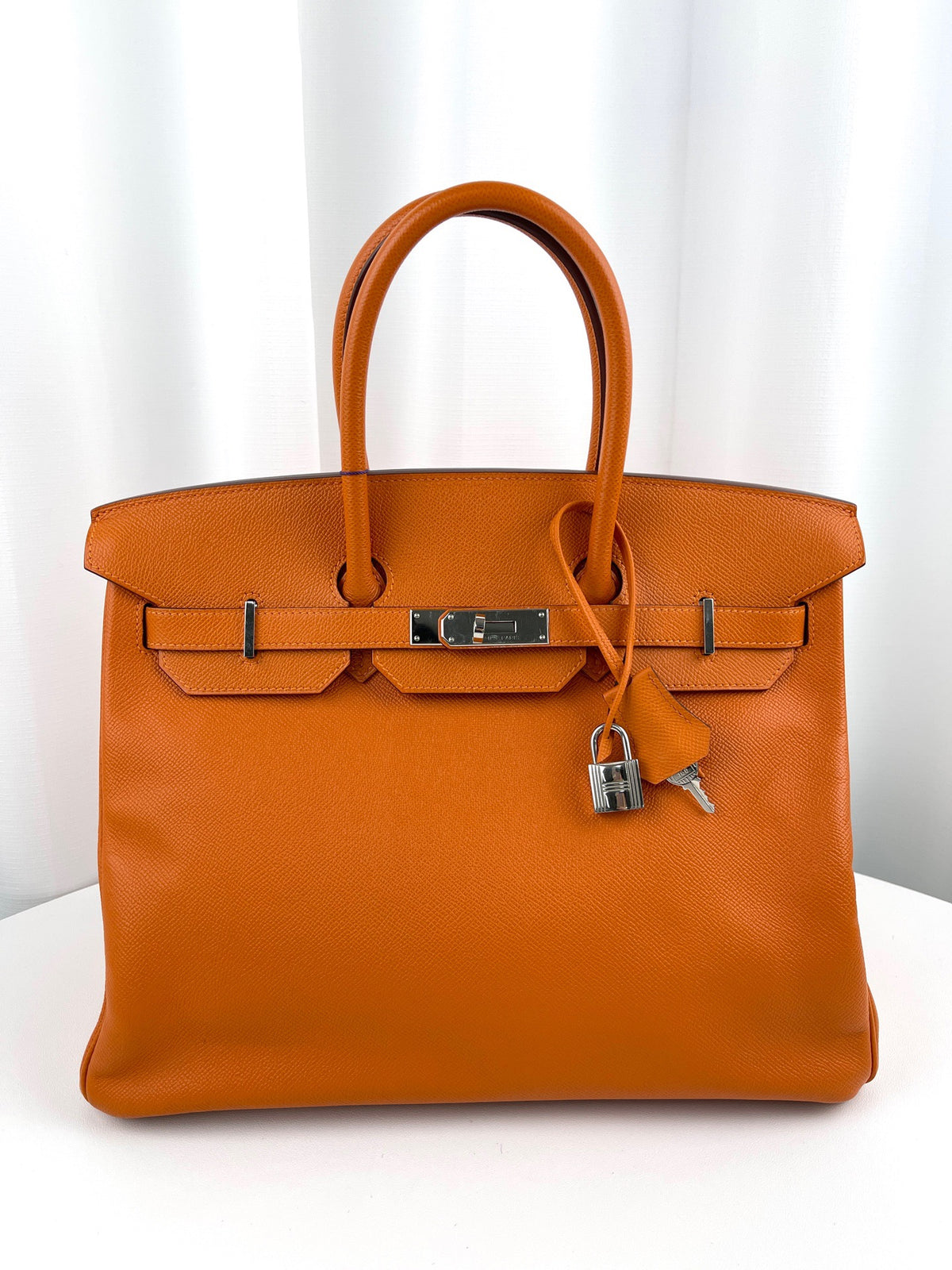 Hermes - Birkin 35 - Leather - Orange - (large)