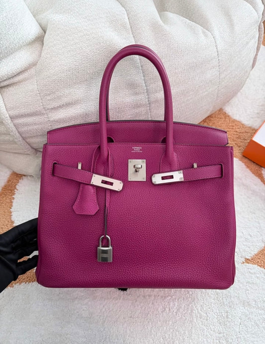Hermes - Birkin 35 - Leather - Purple - (large)