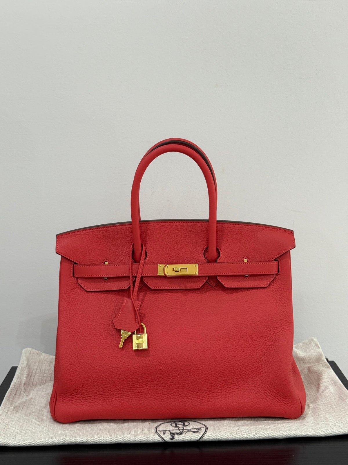 Hermes - Birkin 35 - Leather - Red - (large)