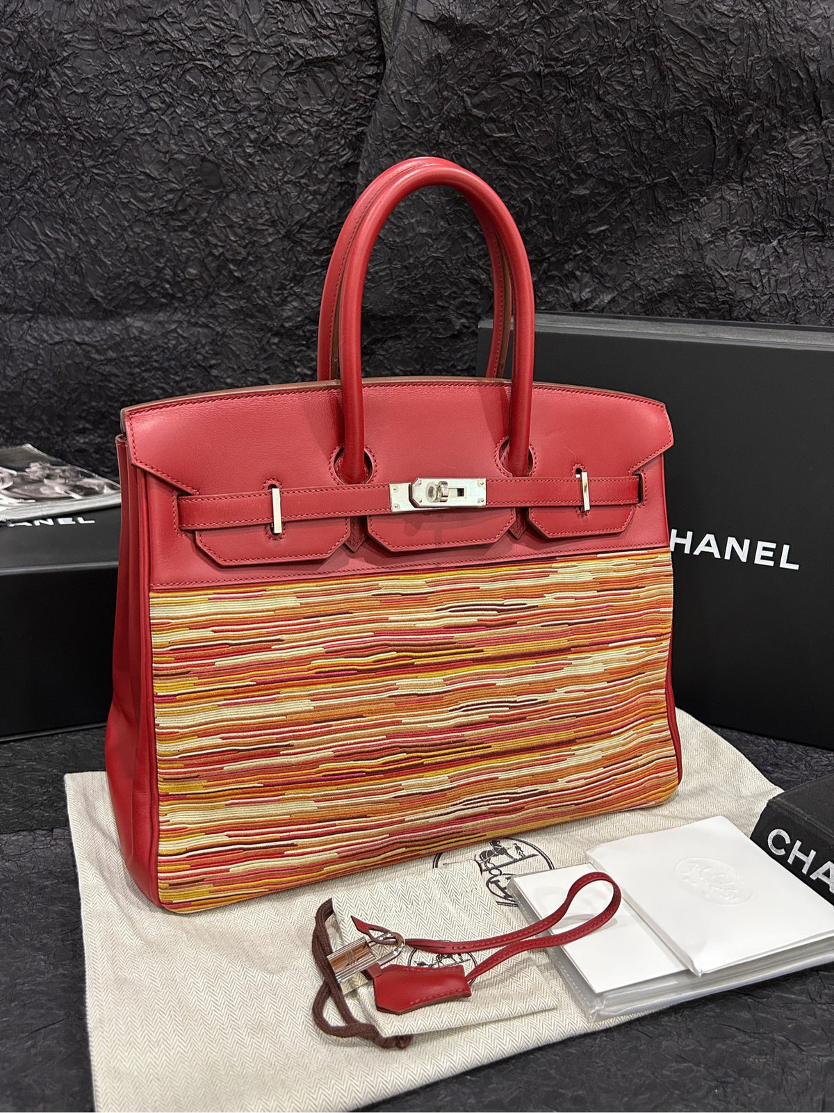 Hermes - Birkin 35 - Leather - Red - (Large)