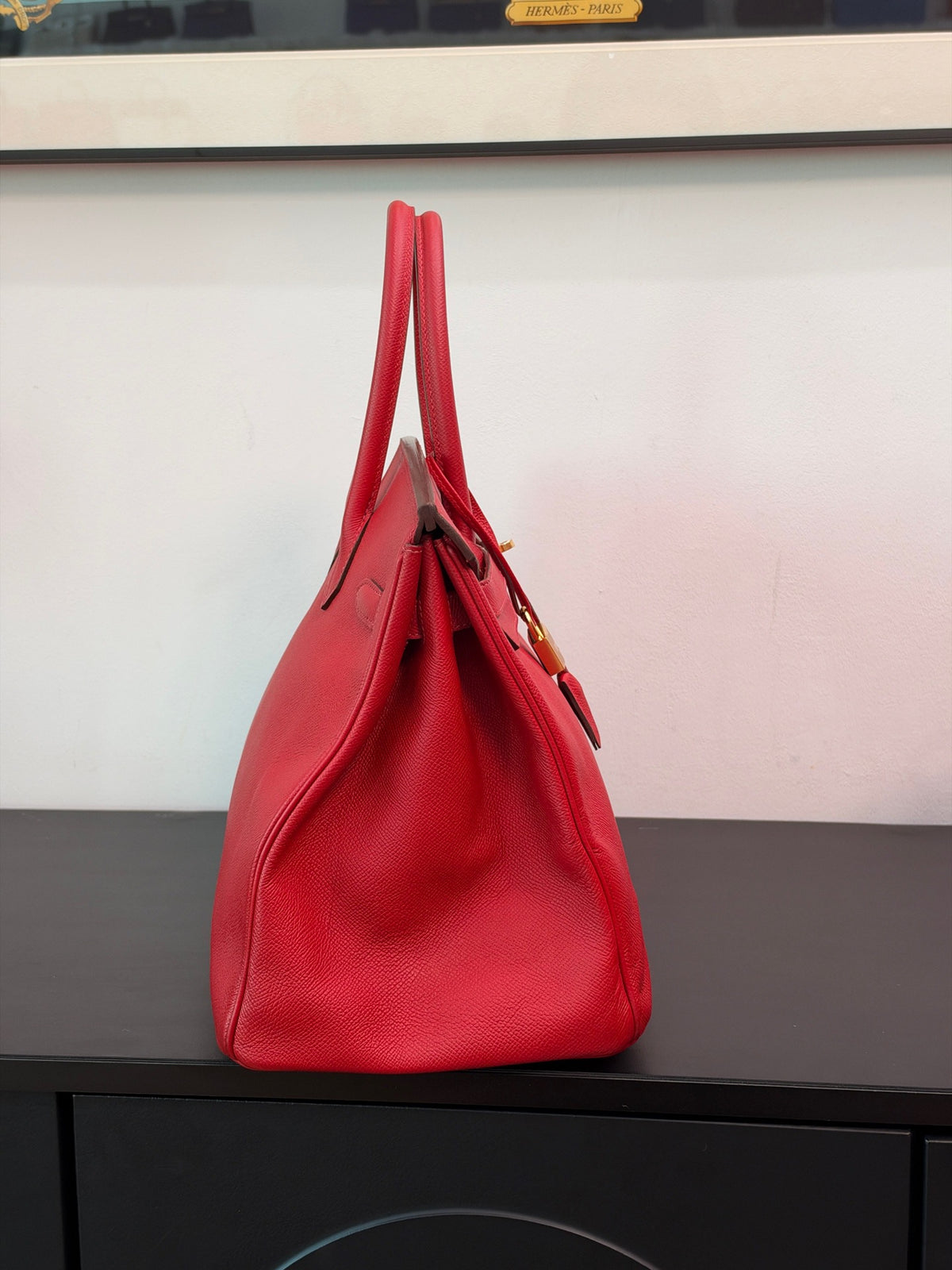 Hermes - Birkin 35 - Leather - Red - (large)