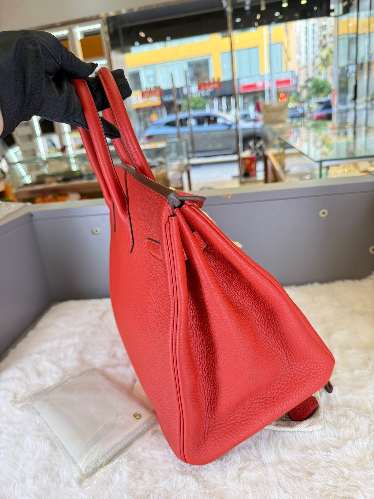 Hermes - Birkin 35 - Leather - Red - (large)