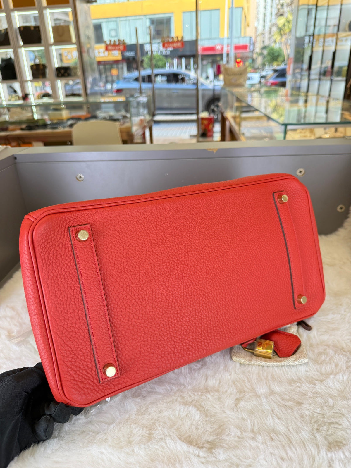 Hermes - Birkin 35 - Leather - Red - (large)