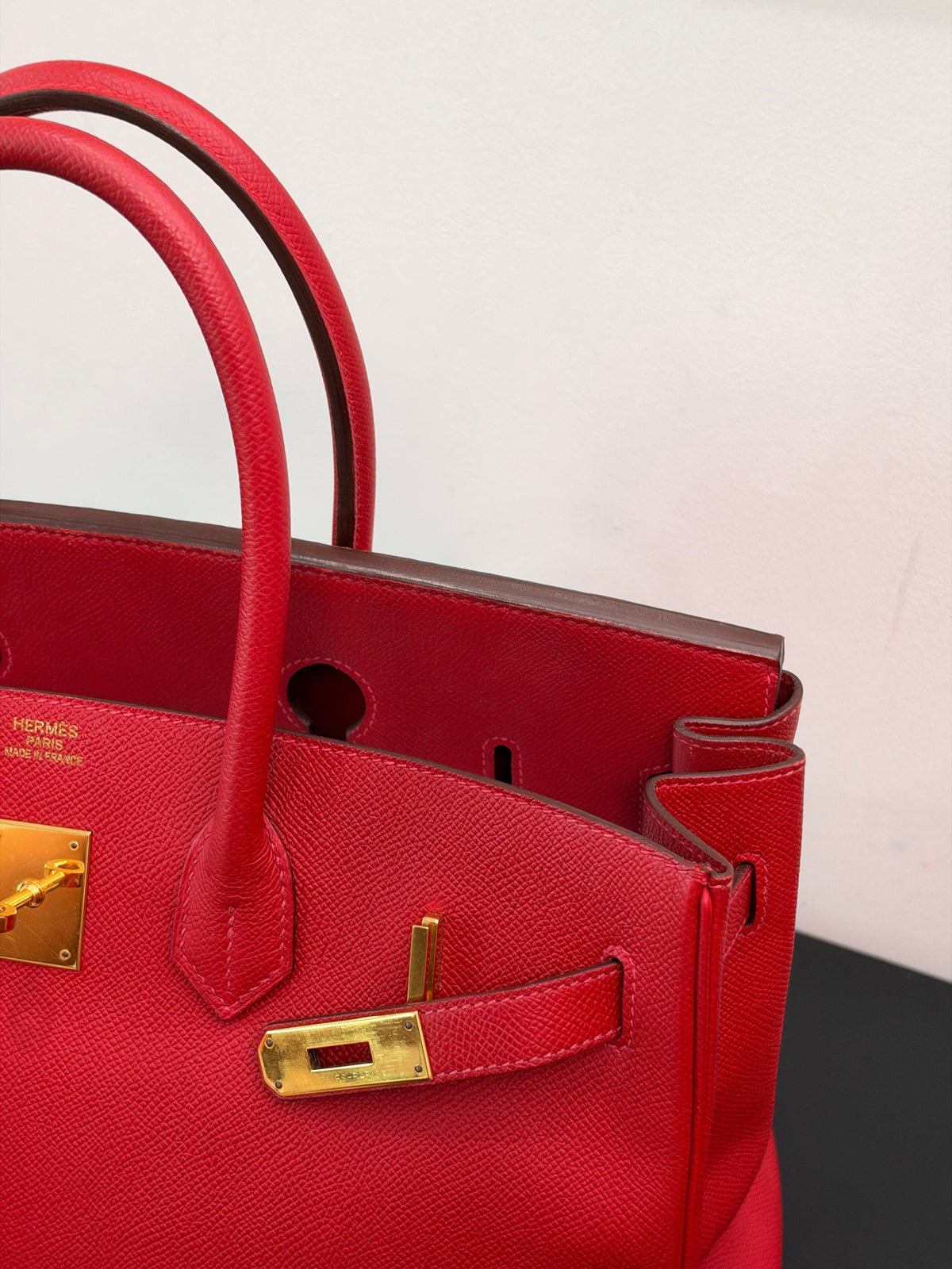 Hermes - Birkin 35 - Leather - Red - (large)